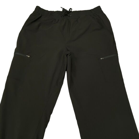 Eddie Bauer Lined Sweatpants Womens Size 14 Black  Elastic Waist Drawstring - Picture 15 of 16